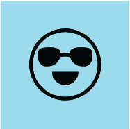 sunglasses emoji to represent the nonchalant  segment of consumers
