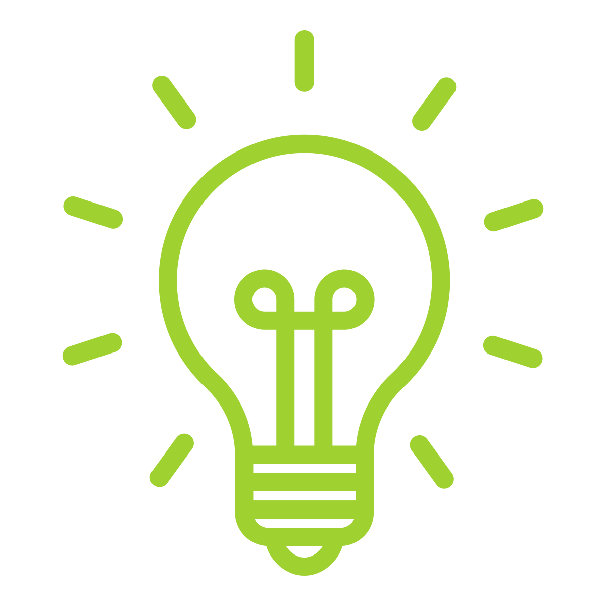 lightbulb representing the early stages of innovation and product development