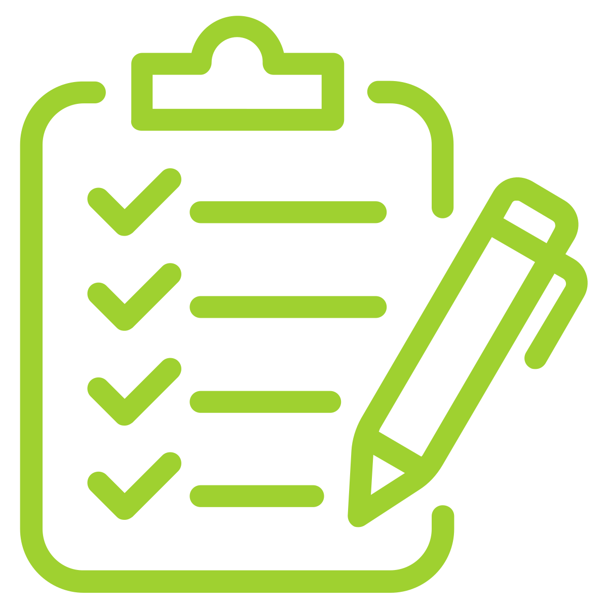 Checklist representing traditional research