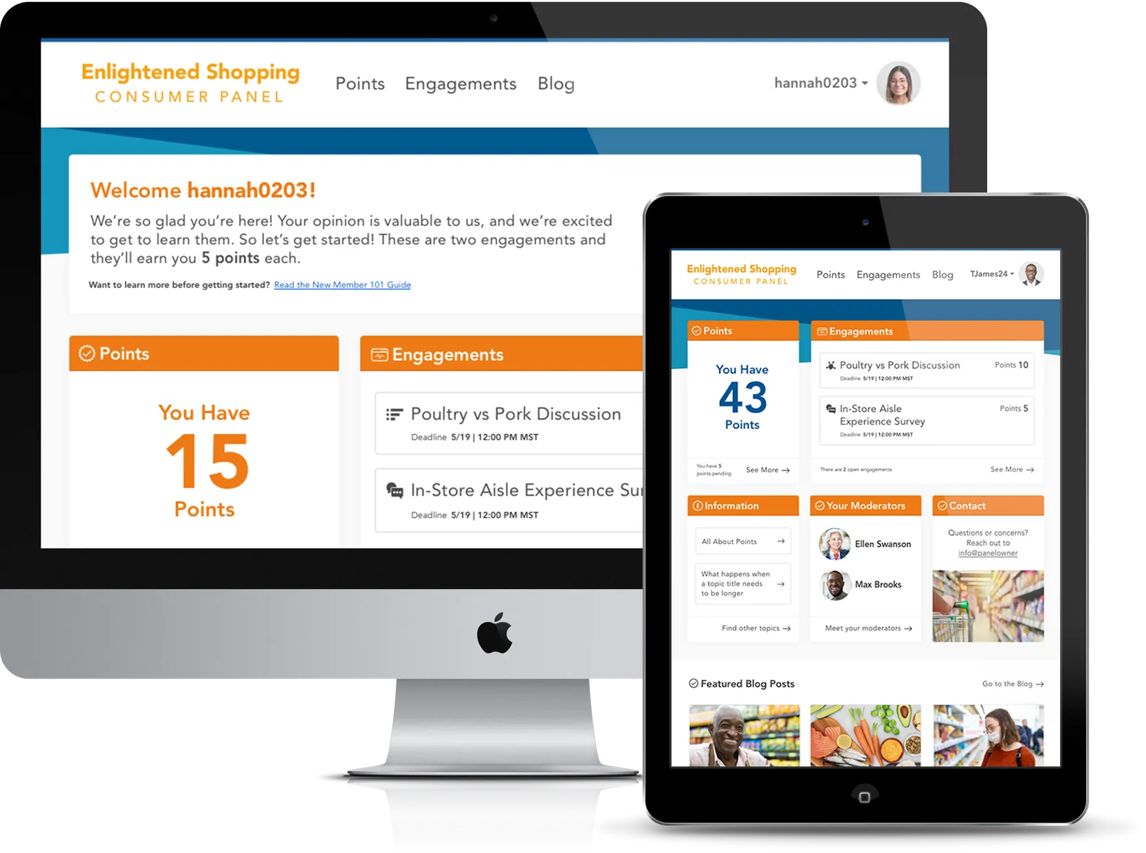 Bellomy's communities and panels