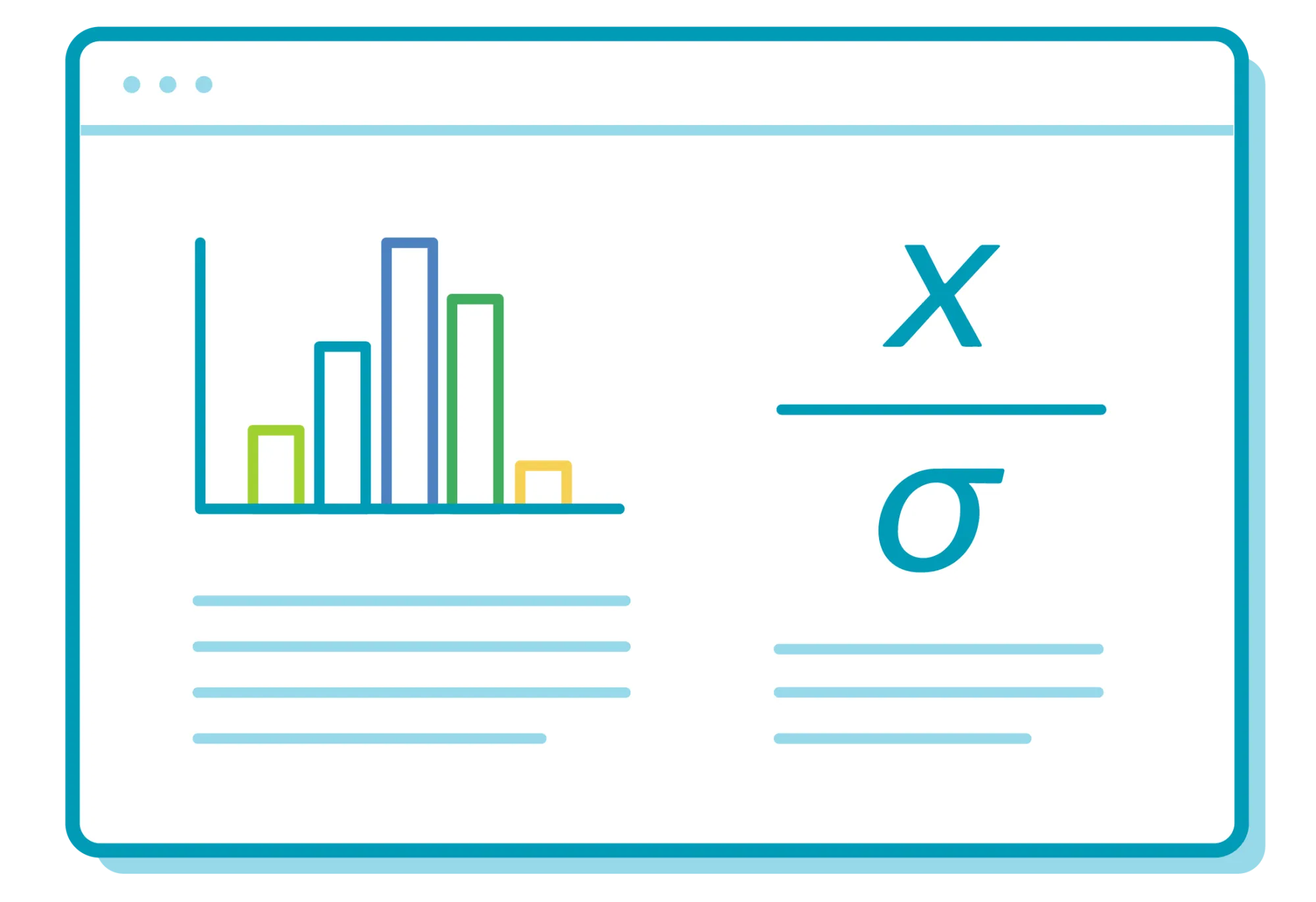 descriptive statistics icon