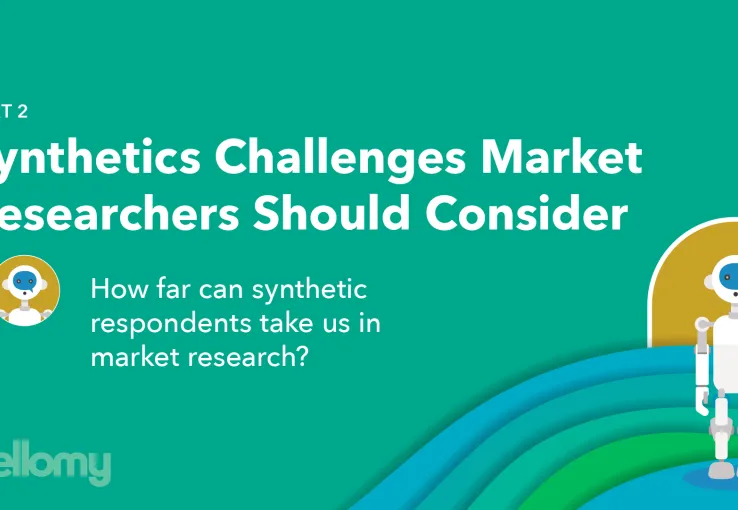 cover graphic, Understand the opportunities, challenges, and limitations of using synthetic AI-driven respondents in market research