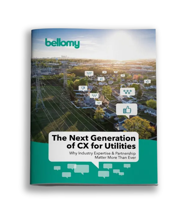 Cover of a guide to The Next Generation of CX for Utilities