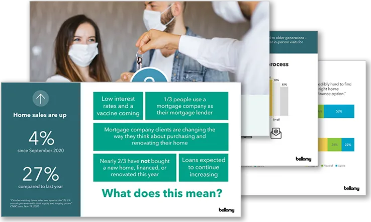 Images of a deck preview for the "Future of Mortgage Lending"