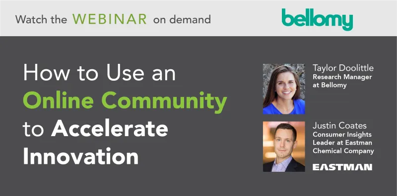 Webinar title page: How to Use an Online Community to Accelerate Innovation